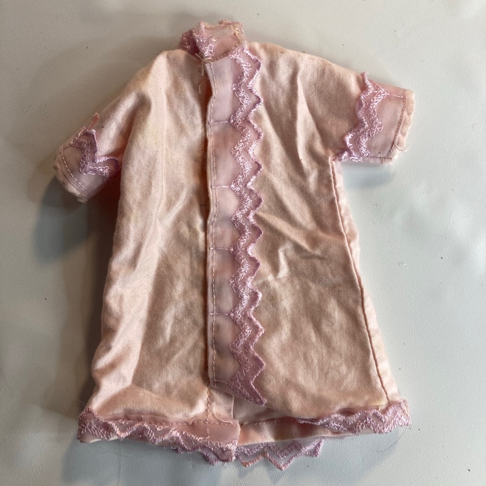 Barbie fashion doll vintage pink metal snap top